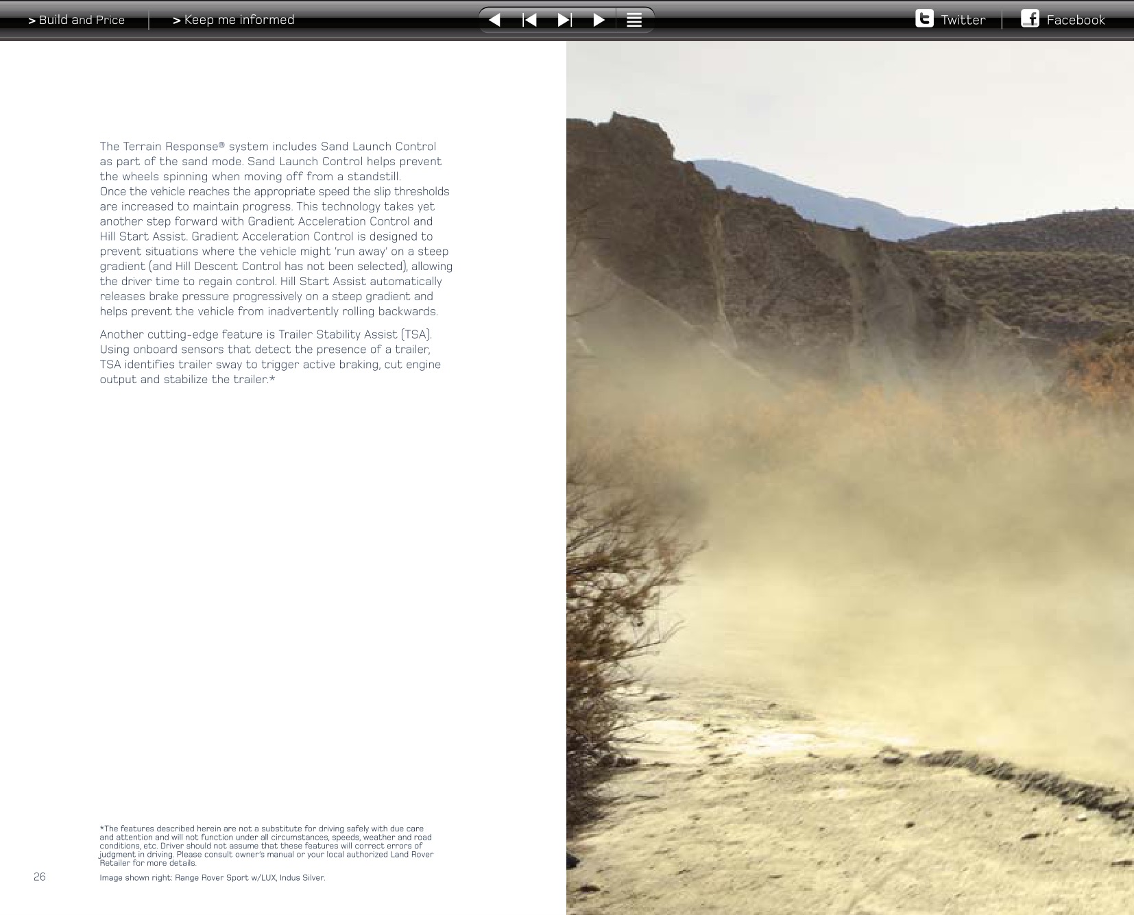 2013 Range Rover Sport Brochure Page 36